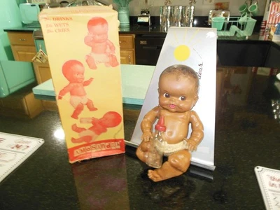 1949 SUN RUBBER CO. AMOS & ANDY AMOSANDRA DOLL WITH ORIGINAL BOX AND BOTTLE - Image 1 of 4