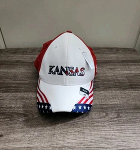 Adidas University Of Kansas Jayhawks Team Issued USA Mütze Cap S/M Neu - Bild 1 von 6