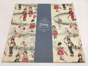 Kaycrest Gift Wrap Christmas Carolers 3 Sheets Pack 20x30 Vintage 1940s NOS - Picture 1 of 14