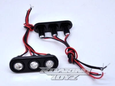 Billet 3 LED Rear Turn Signals Pods Kawasaki Vulcan 1700 Vaquero Voyager Nomad - Image 1 of 4