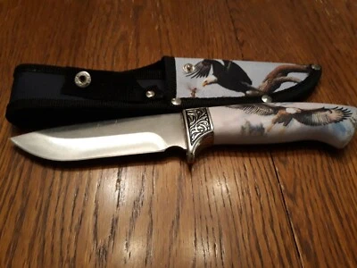 Nuevo En Caja 10" Cubiertos Escarcha Vida Silvestre Águila Voladora FC-47E Cuchillo Hoja Fija Foto 1 de 4