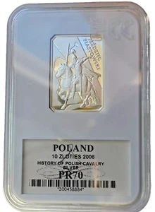 10 Złotych 2006, History of the Polish Cavalry, The Piast Horseman - Picture 1 of 2
