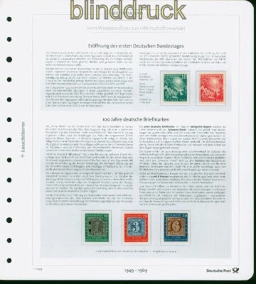 Bund postfrische Sammlung 1949 bis 1969 incl. Posthorn geprüft Schlegel (53224) - Bild 1 von 4