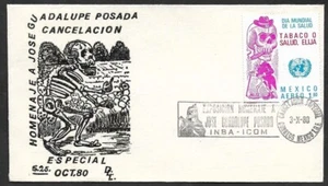 SKV) 1980 MEXICO, world health day, tribute to José Guadalupe Posada, special ca - Picture 1 of 1