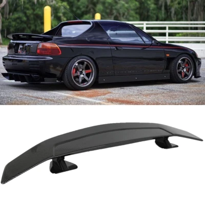 46'' Rear Trunk Spoiler Racing GT-Style Carbon Fiber For Honda Civic Del Sol Si - Image 1 of 4