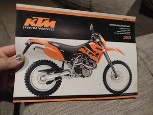 Original 2003 KTM 625 SXC owners handbook manual - Picture 1 of 7
