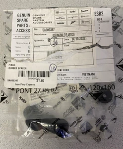 Piaggio OEM Black Elastic Spacer x10 Liberty 150, 50 & 50 USA 5A000387 - Picture 1 of 1