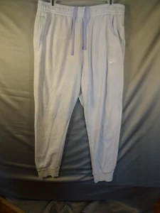 Nike Pants Boys L Purple Draw String Classic Sweatpants Athletic Athleisure - Picture 1 of 20