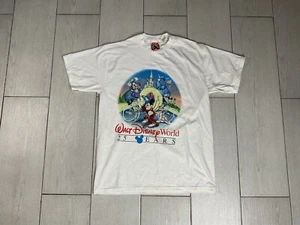Camisa De Colección Años 90 Walt Disney World 25 Aniversario Simba Genie Mickey Goofy Talla L - Imagen 1 de 12