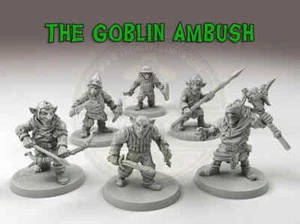 The Goblin ambush miniature set ideal Tabletop, boardgames, paint and display... - Imagen 1 de 8