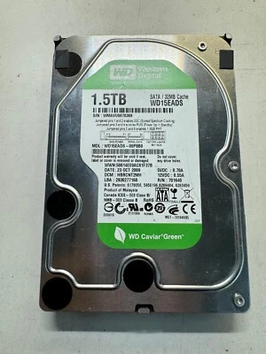 WD WD15EADS-00P8B0 701640 1.5TB 5400 RPM 32MB Cache HDD - Image 1 of 4