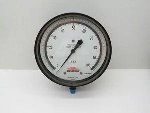 Helicoid G3G1E9A1F0000000 Pressure Test Gauge 0-100PSI, 6" Face, 1/4" NPT Mount - Picture 1 of 7