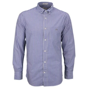 Gant Herren Hemd Regular Fit blau weiß gestreift 3000130 436 college blue - Picture 1 of 8