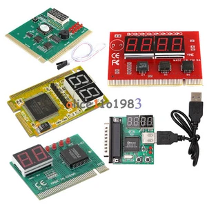 2 4 Digit 3 in1 PCI PCI-E PC Analyzer Analysis Diagnostic Card USB POST Card - Imagen 1 de 50