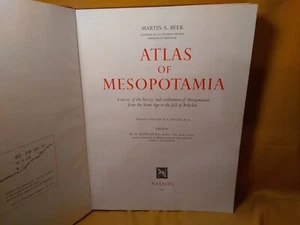 Atlas of Mesopotamia Martin A Beek Nelson 1962 Hardcover translated by D R Welsh - Imagen 1 de 22
