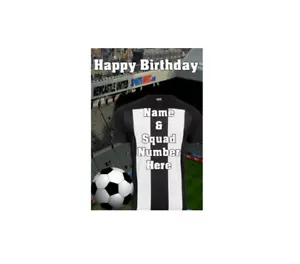 pnc147 Newcastle  football  Any Occasion Personalised Greeting Card Birthday - Picture 1 of 1