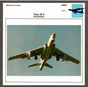China Xian H-6 Medium Bomber Warplane Aviation Card - I Combine S/H - Picture 1 of 1
