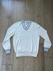 Brunello Cucinell Men’s Cashmere Striped Sweater - Picture 1 of 6