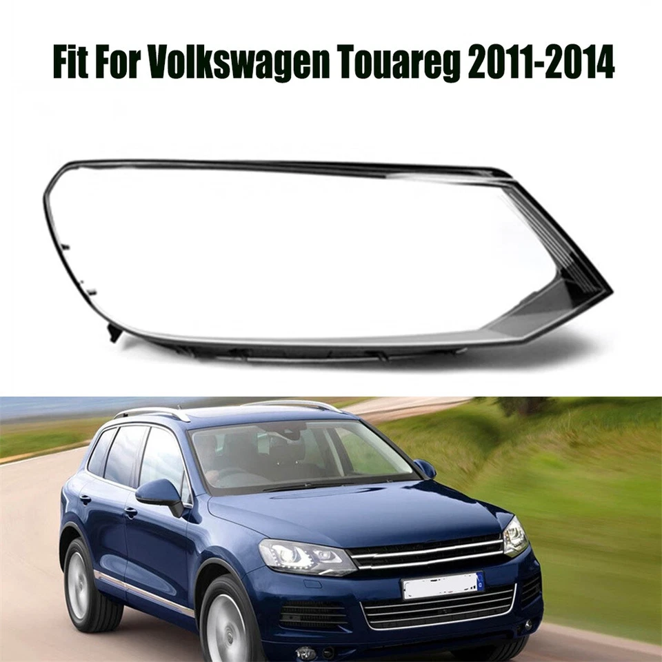Cubierta derecha lente transparente faro 1 pieza para Volkswagen Touareg 2011-2014 Foto 1 de 4