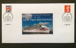 GB Buckingham 2015 Union Flag and Machin Definitive on Britannia First Day Cover - Picture 1 of 2