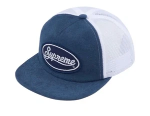 Supreme Terry Malla Trasera 5 Paneles Trabajo Azul EN MANO - Imagen 1 de 1