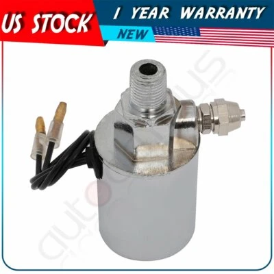 Electroválvula plateada 12V 200 PSI se aplica al compresor del tanque?" Bocina de aire de tubo de aire Foto 1 de 4