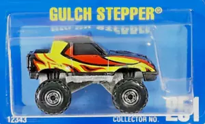 Hot Wheels Gulch Stepper Black Variation CCT's 1992 Blue Card Collector #251 - Foto 1 di 8