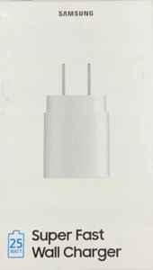 Samsung 25W Super Fast Wall Charger USB-C For Samsung Galaxy S21 Ultra , S20+ 5G - Picture 1 of 4