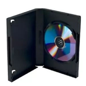 50 Super Quality Made in USA 1- 6 DVD Game Case 27mm, Black, 1182Q - Foto 1 di 1