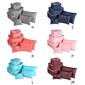 6Pcs Travel Organizer Bag Small Packing Cube Travel Organizer Net Bags Cube Bags - Picture 1 of 17