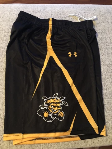 Wichita State Shockers Basketball Shorts UA Under Armor Sz L. NWT Cover