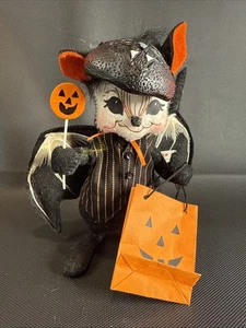 Annalee 6" Trick or Treat Vampire Bat Mouse with mask 2005 - Picture 1 of 7