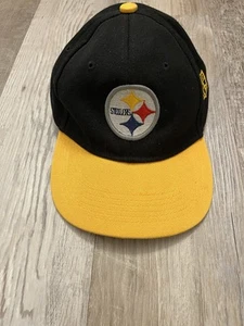 Pittsburg Steelers Football Hat Cap NFL Black Yellow - Picture 1 of 4