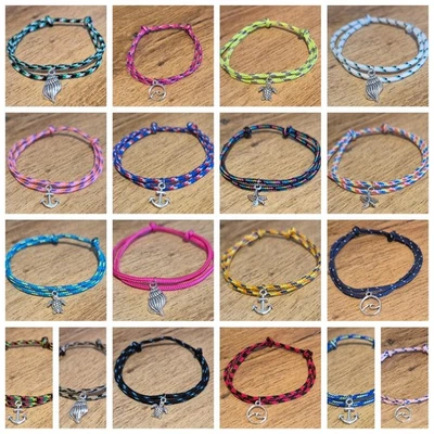 Armband Fußband Surfer Paracord Segeltau Fußkette  Geschenk Freundschaftsband - Bild 1 von 4