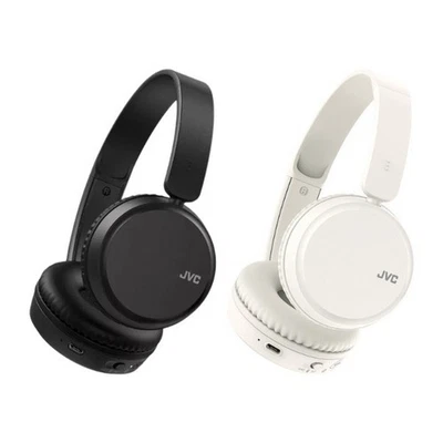 JVC DEEP BASS HA-S36W WIRELESS BLUETOOTH HANDSFREE ON-EAR HEADPHONES WHITE *BNIB - Image 1 of 4