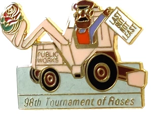 Rosenumzug 1987 "Public Works" 98. Tournament of Roses Anstecknadel - Bild 1 von 3