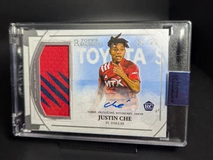 2022 Topps Renaissance MLS Justin Che RC Player-worn Mem Auto /20 FC Dallas - Picture 1 of 2