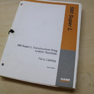 CASE 580 Super L Backhoe Loader Parts Manual Book Catalog list spare 1995 580L - Image 1 of 4