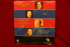 Juego de monedas de $1 presidenciales 2012-P&D Estados Unidos Mint sin circular, sin abrir - Imagen 1 de 2