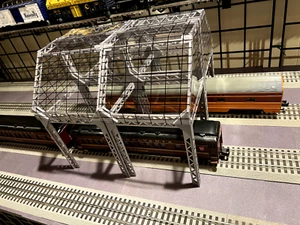 O Scale 2 Track Curved Canopy Kit for Model Trains Passenger Station Engine Shed - Picture 1 of 6