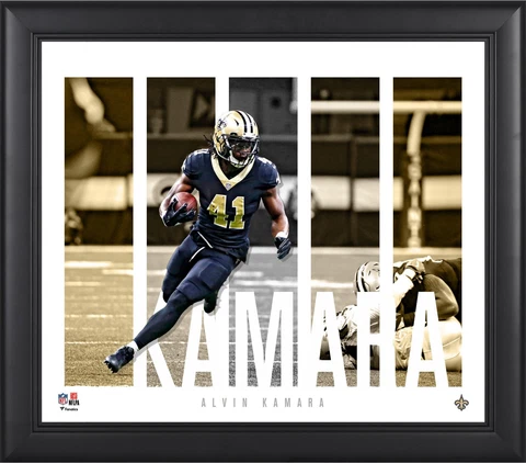 Alvin Kamara New Orleans Saints Framed 15x17 Player Panel Collage Cover