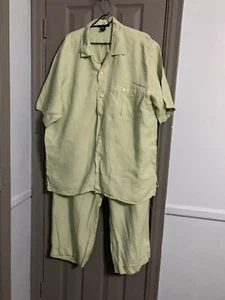 Men's Dreams Pants Suit Linen Size 2 X  (43-46)Preowned - Picture 1 of 24