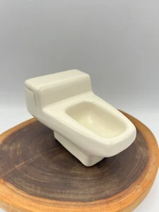 Vintage ELJER Salesman Sample Miniature Porcelain Toilet Display Off White Rare - Picture 1 of 11