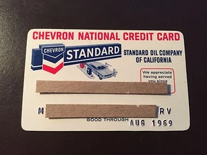 Standard Oil Company of California/Chevron 1969 Vintage Collectors Credit Card - Picture 1 of 1