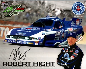 Robert Hight Hand Signed 8x10 Cardstock 2011 NHRA Mustang Ford Funny Car - Picture 1 of 2