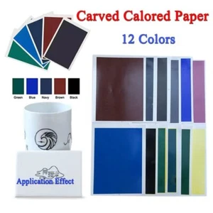 5 Sheet Carved Colored Paper For CO2 Fiber Laser Marking Engraving Machine - Picture 1 of 22