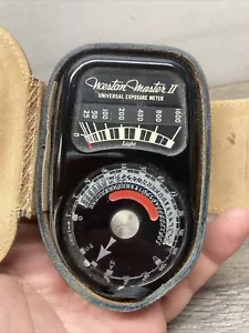 Vintage Weston Master II 2 Universal Exposure Light Meter 735 w/ Leather Case - Picture 1 of 4