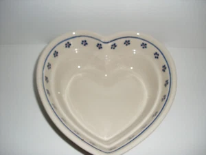 Cazuela de cerámica Boleslawiec en forma de corazón de 8"-Polonia - Imagen 1 de 6