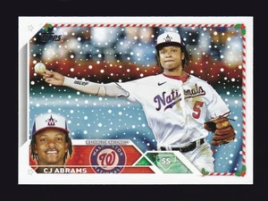 2023 Topps Holiday #H11 CJ ABRAMS Washington Nationals - Picture 1 of 2