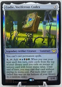 Codie, Vociferous Codex FOIL Strixhaven MTG CASI NUEVO/M - Imagen 1 de 2
